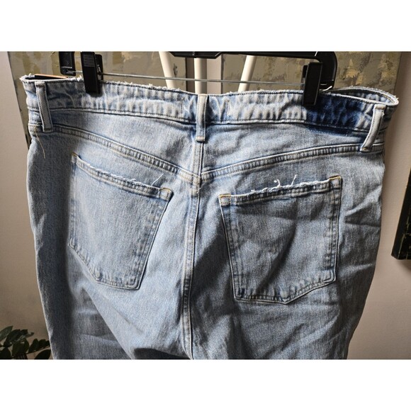 New Abercrombie Fitch Jeans  34/18L  Distressed 90s Relaxed High Rise Curve Love - Picture 8 of 12